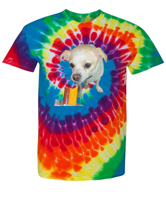 Auggie wants some cheese, Cheese tax Tie - Dye T-Shirt | G5000